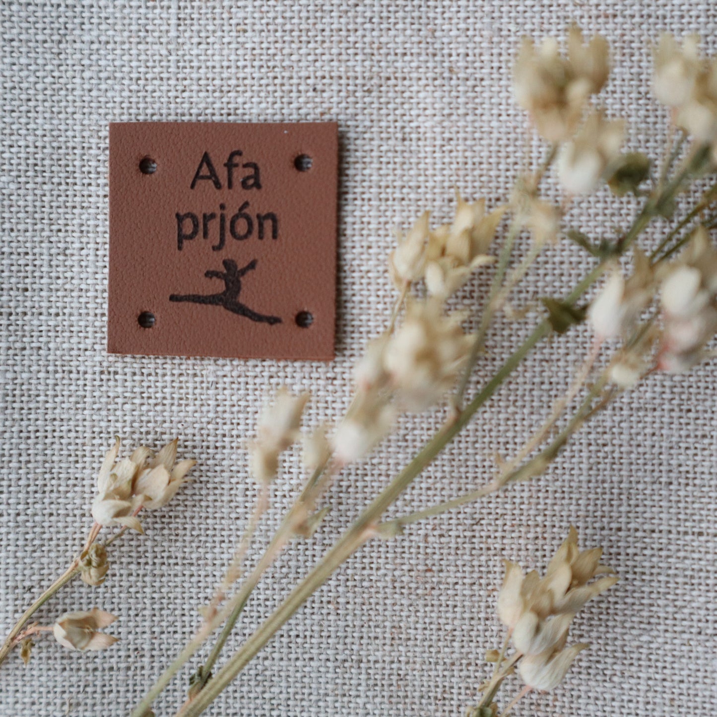 Nýtt leður - 2,5x2,5 cm