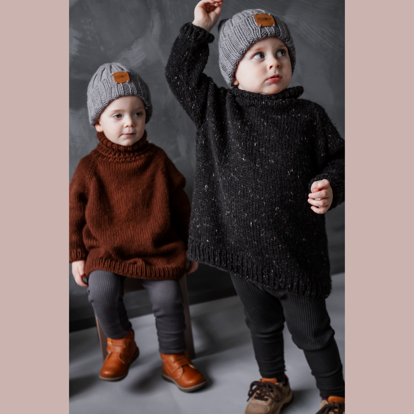 Prjónauppskrift - Kári oversized barnapeysa með rúllukragaPrjónauppskrift - Kári oversized barnapeysa með rúllukraga