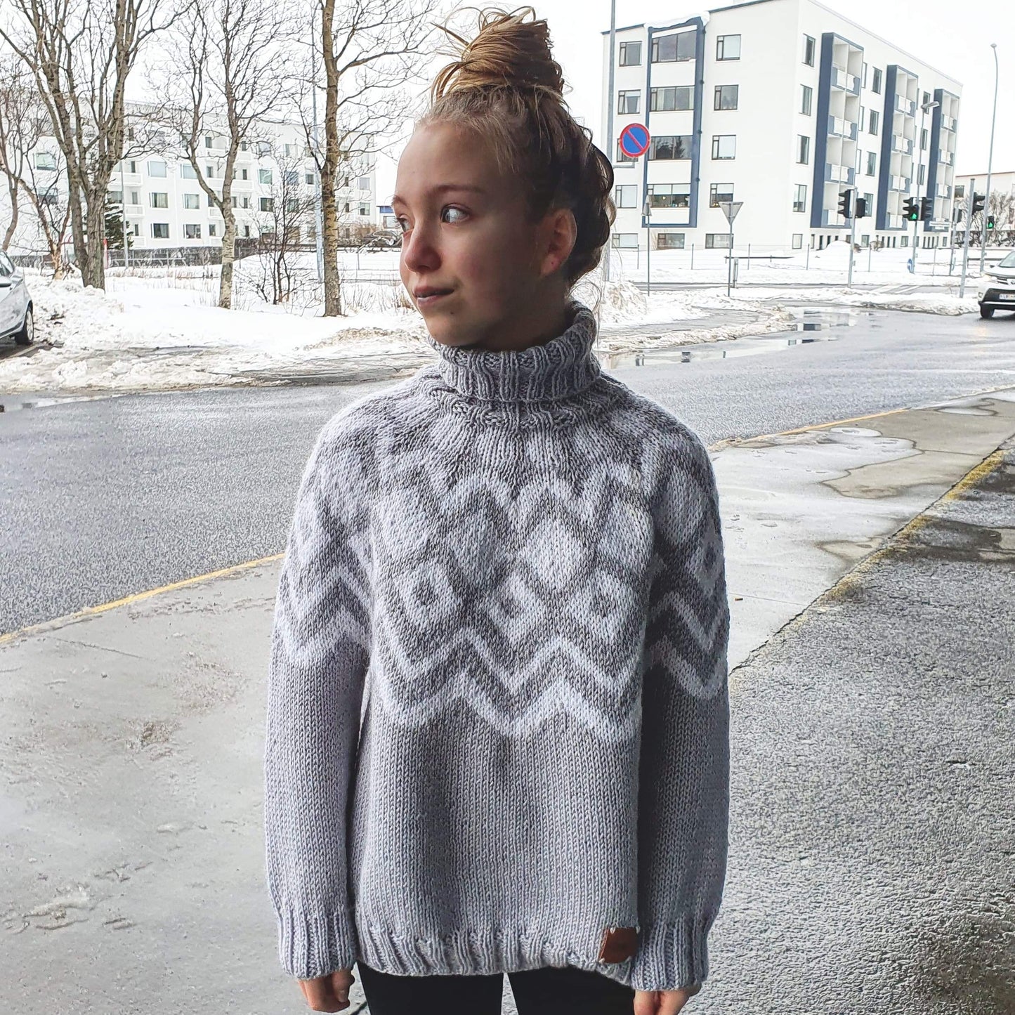 Frost víð dömupeysa